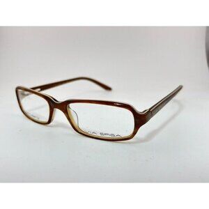 VIA SPIGA Eyewear - Brown Rectangle Riva ZYLOWARE 50-16-135 Eyeglass Frames